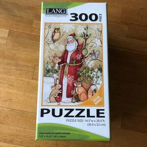 Lang Woodland Santa Creatures Animals Christmas Jigsaw Puzzle 300 Pieces